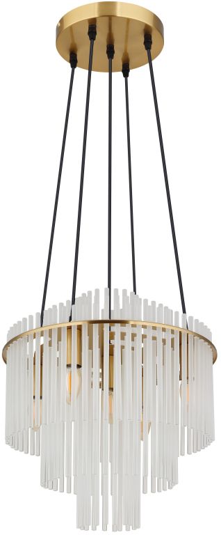 Darmowa Dostawa - Lampa wisząca 5x40 W złota Globo Lighting Gorley 15698H2M