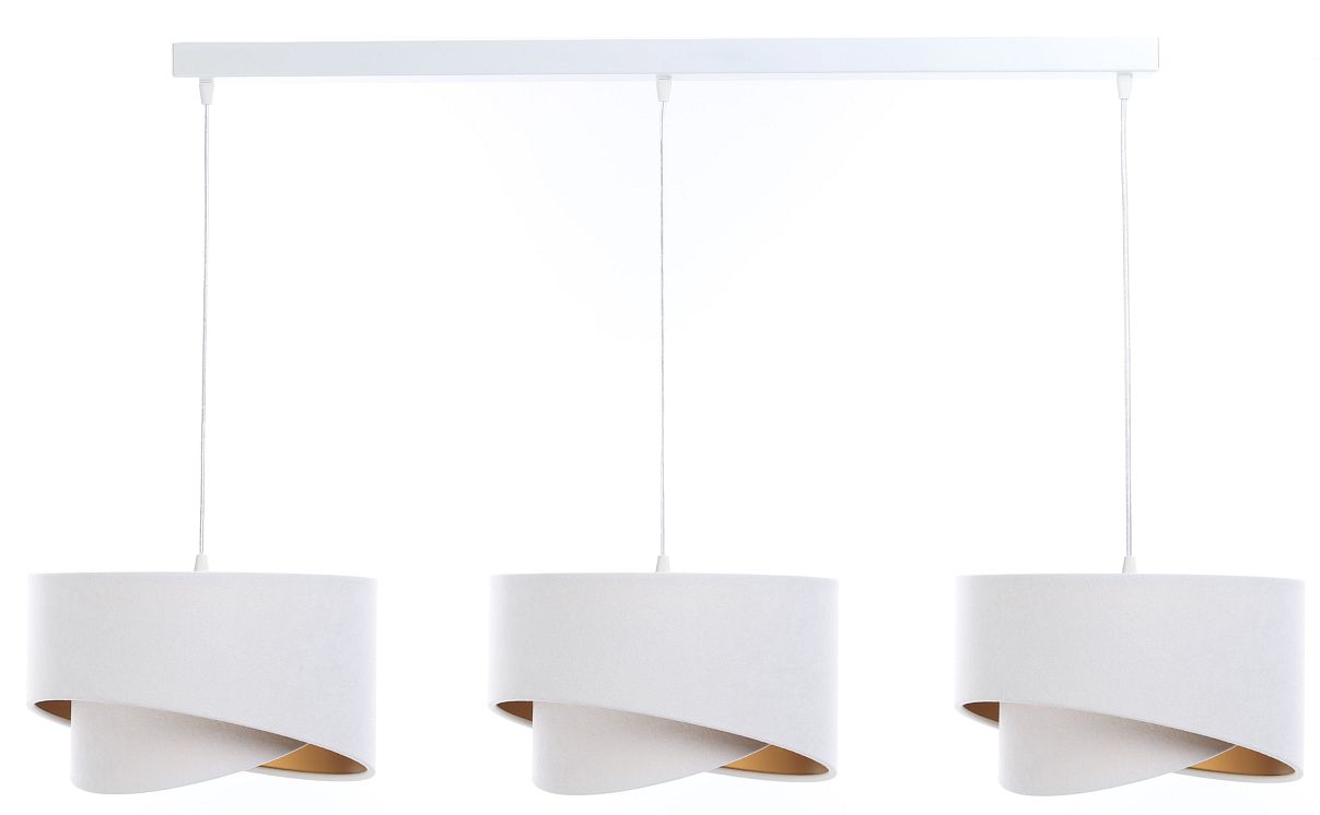 Darmowa Dostawa - Lampa wisząca 3x60 W biała-złota BPS Koncept Galaxy 060L3062