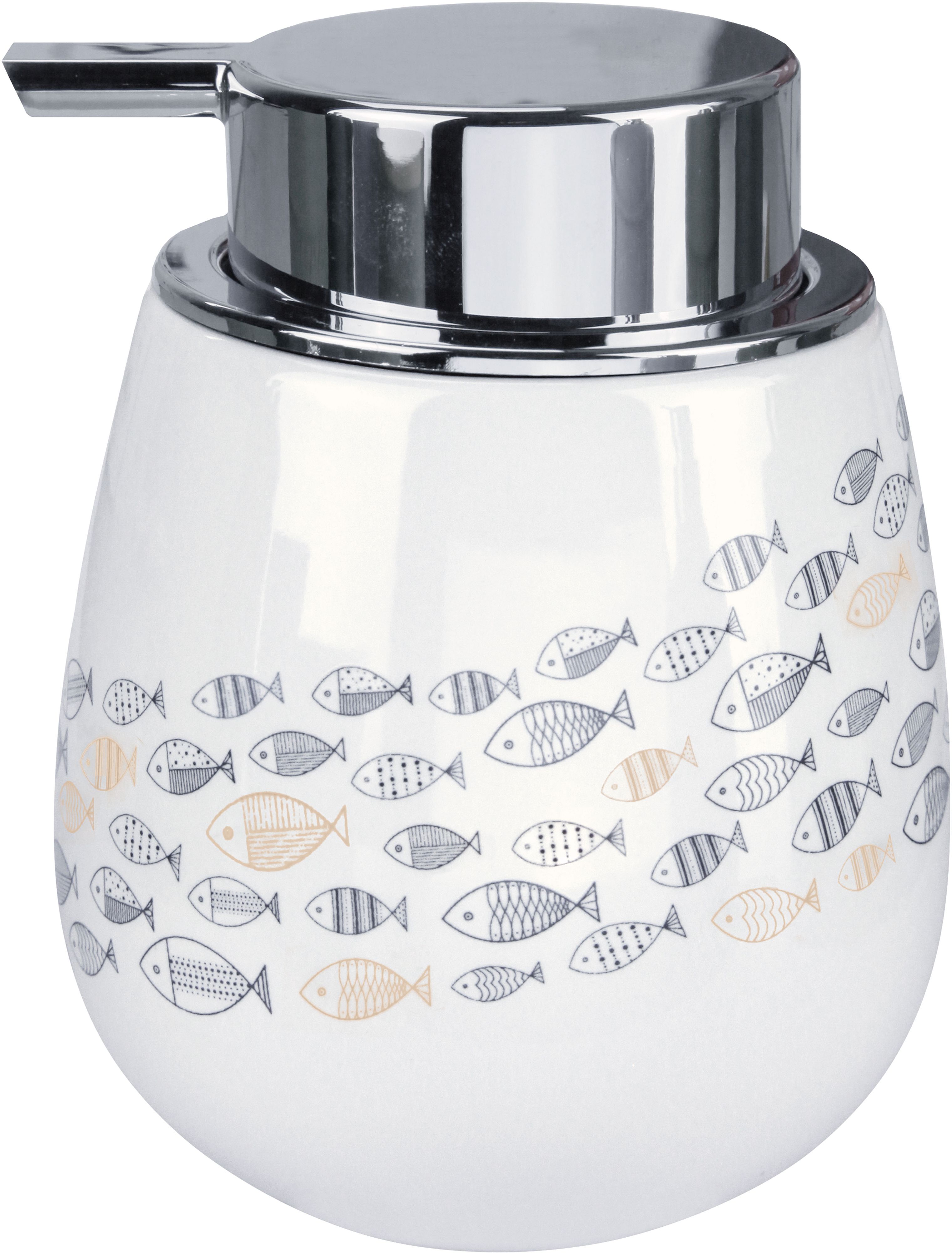 Darmowa Dostawa - Dozownik do mydła 350 ml ceramiczny Kleine Wolke Sardinas 8674783854