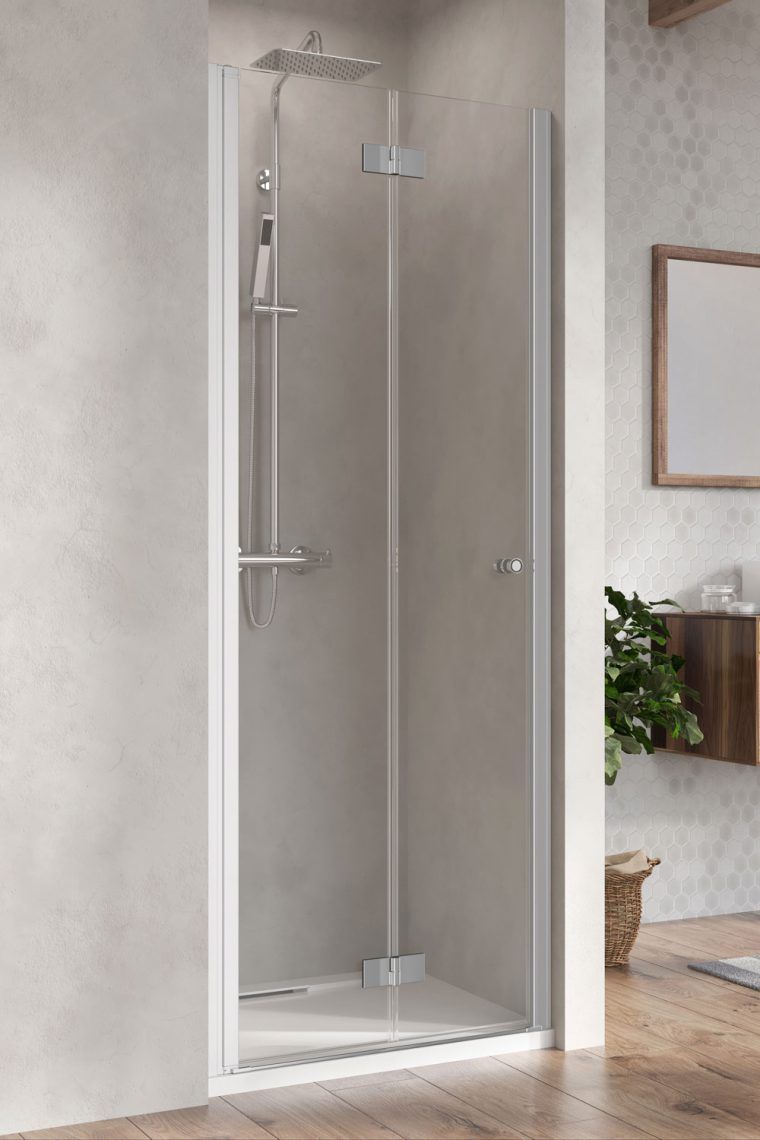 Darmowa Dostawa - Drzwi prysznicowe 90 cm składane Radaway Nes DWB 100290900101L