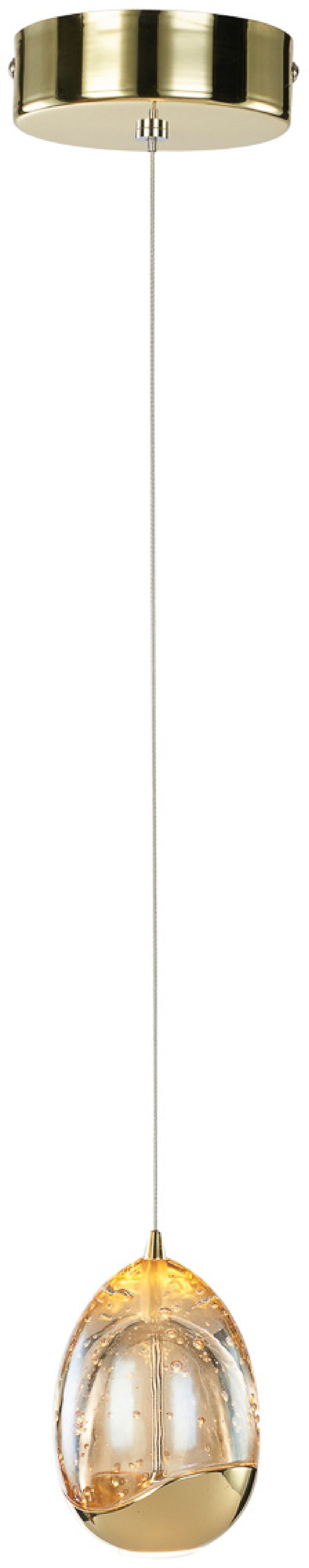 Darmowa Dostawa - Lampa wisząca 1x4.8 W złota Italux Huelto PND221121321ACHPN