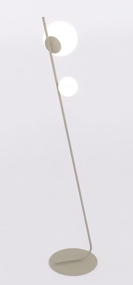 Darmowa Dostawa - Lampa stojąca 2x8 W kremowa Emibig Tatu 1506LP2