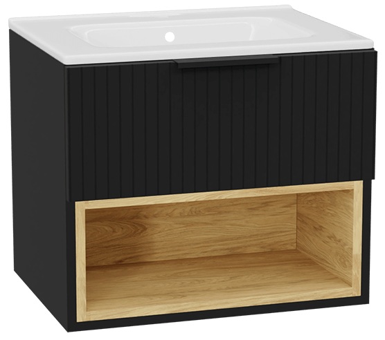 Darmowa Dostawa - Umywalka z szafką 61 cm czarną Excellent Tuto 2.0 MLEX2171K600365BKBK