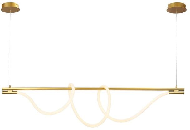 Darmowa Dostawa - Lampa wisząca 1x45 W złota Abruzzo Spirali ABRHILTONSG38W