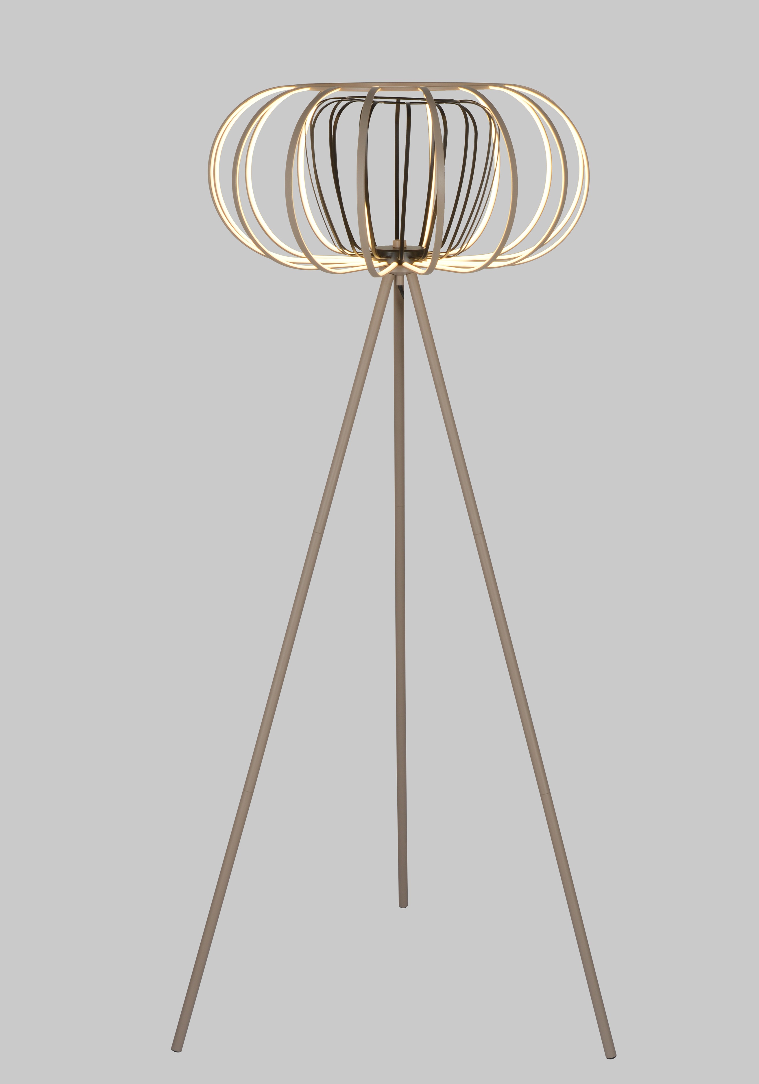 Darmowa Dostawa - Lampa stojąca 1x48 W czarna-piaskowa Aviano Salo 3033113S