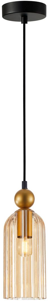 Darmowa Dostawa - Lampa wisząca 1x40 W złota Italux Narisa PND748391GDAMB