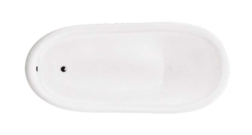 Darmowa Dostawa - Wanna wolnostojąca 170x77 cm owalna biały Besco Otylia #WKO170WCZ