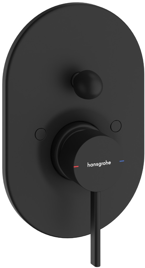 Darmowa Dostawa - Bateria wannowo-prysznicowa podtynkowa czarna Hansgrohe Zesis S 74417670