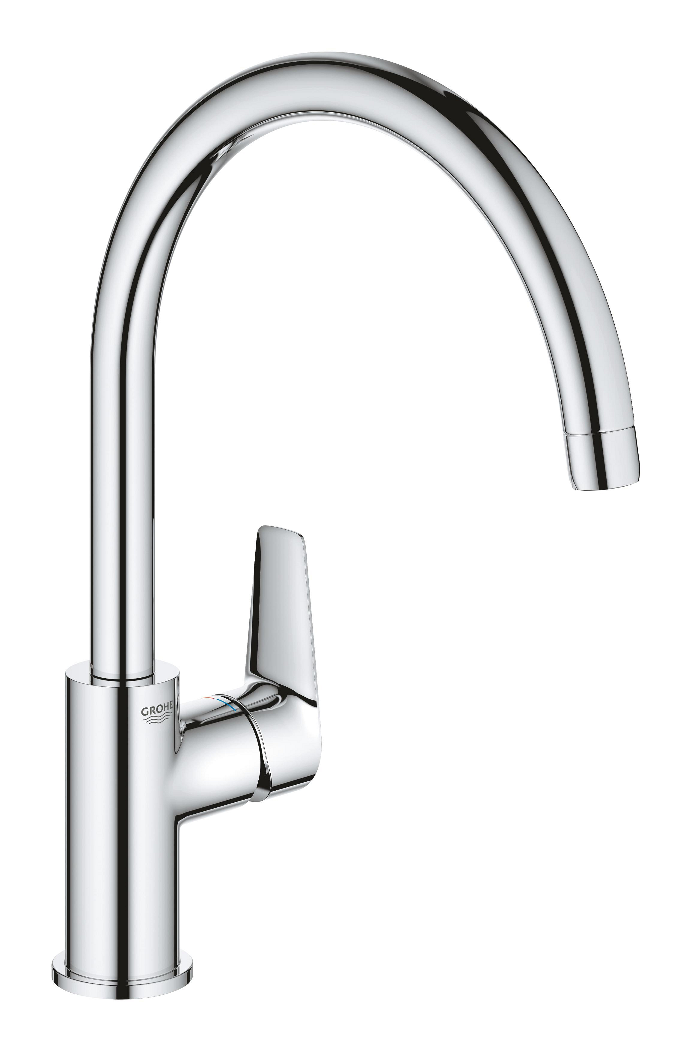 Darmowa Dostawa - Bateria kuchenna stojąca starlight chrome Grohe BauEdge 31367001
