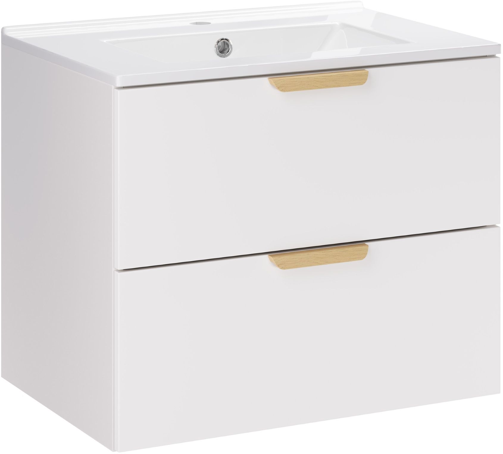 Darmowa Dostawa - Umywalka z szafką 60 cm białą Comad Aster White SETASW60CMLAVA