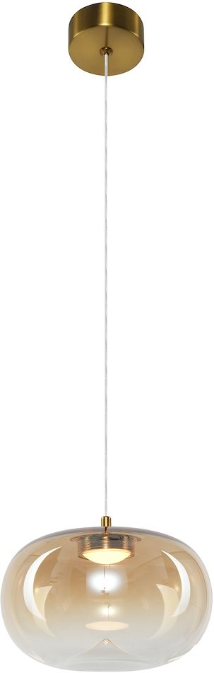 Darmowa Dostawa - Lampa wisząca 1x4 W złota-bursztynowa Milagro Vaso ML1399