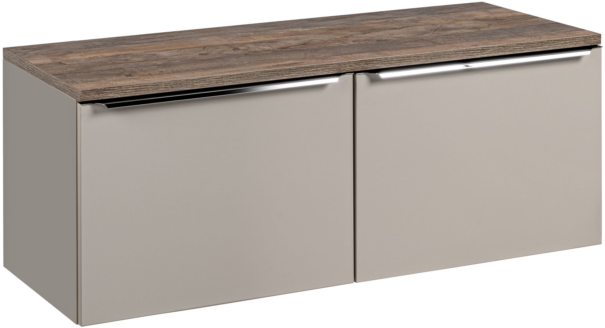 Darmowa Dostawa - Szafka z blatem 120x46x46 cm podumywalkowa wisząca szara Comad Santa Fe Taupe SETSFTB120CM