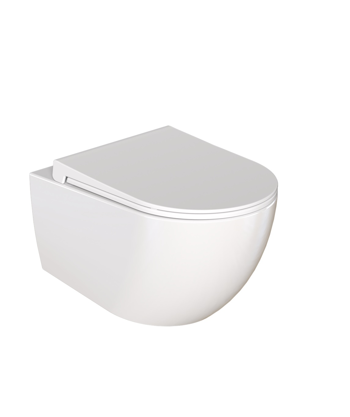 Darmowa Dostawa - Miska WC wisząca bez kołnierza biały połysk Vilarte by Dura Siena 5751