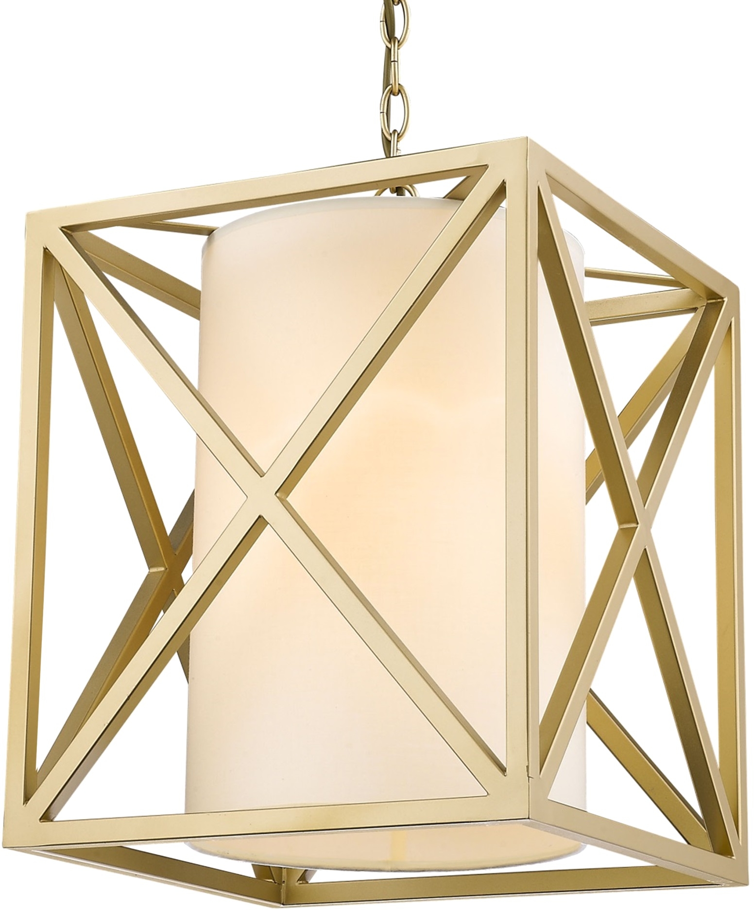 Darmowa Dostawa - Lampa wisząca 1x40 W biała-złota CosmoLight New York P01403AUWH