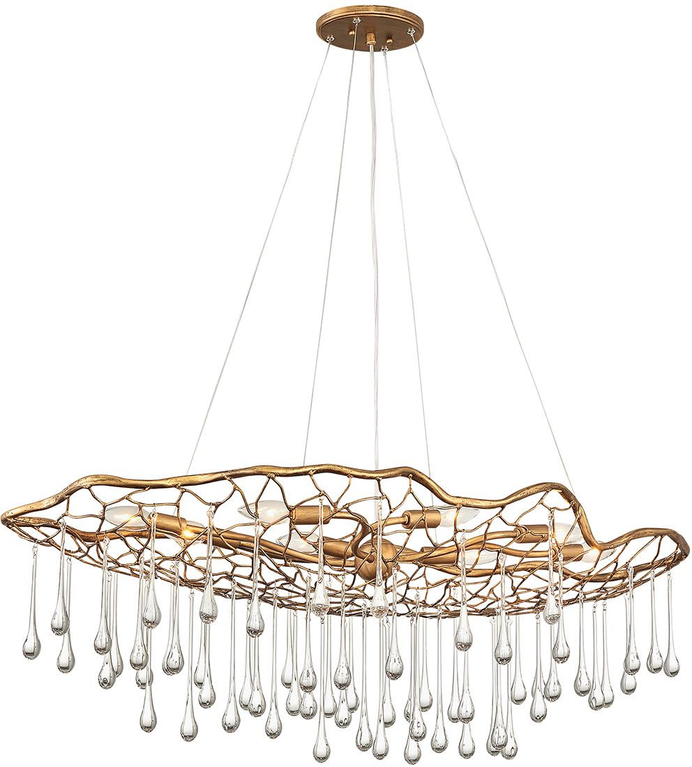 Darmowa Dostawa - Lampa wisząca x40 W złota Quintiesse Laguna QNLAGUNA8P