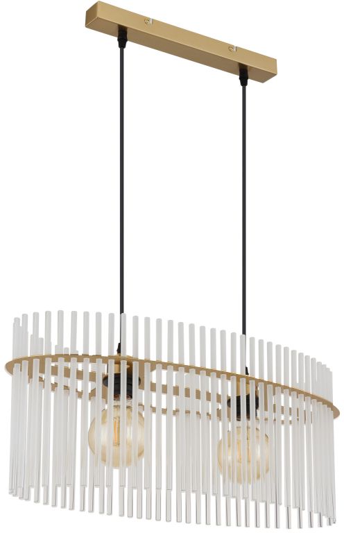 Darmowa Dostawa - Lampa wisząca 2x60 W złota Globo Lighting Gorley 15698H3M