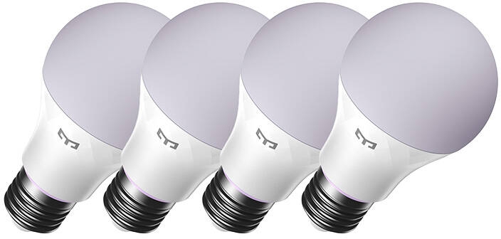 Darmowa Dostawa - Inteligentna żarówka LED 4x9 W 6500 K e27 Yeelight Smart LED Bulb YLQPD00114pc