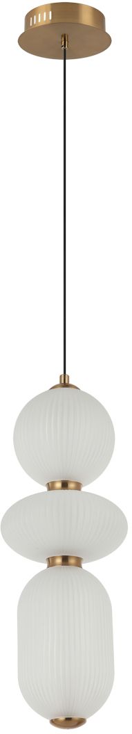 Darmowa Dostawa - Lampa wisząca 1x15 W biała-złota Italux Nico PND85453ABWH