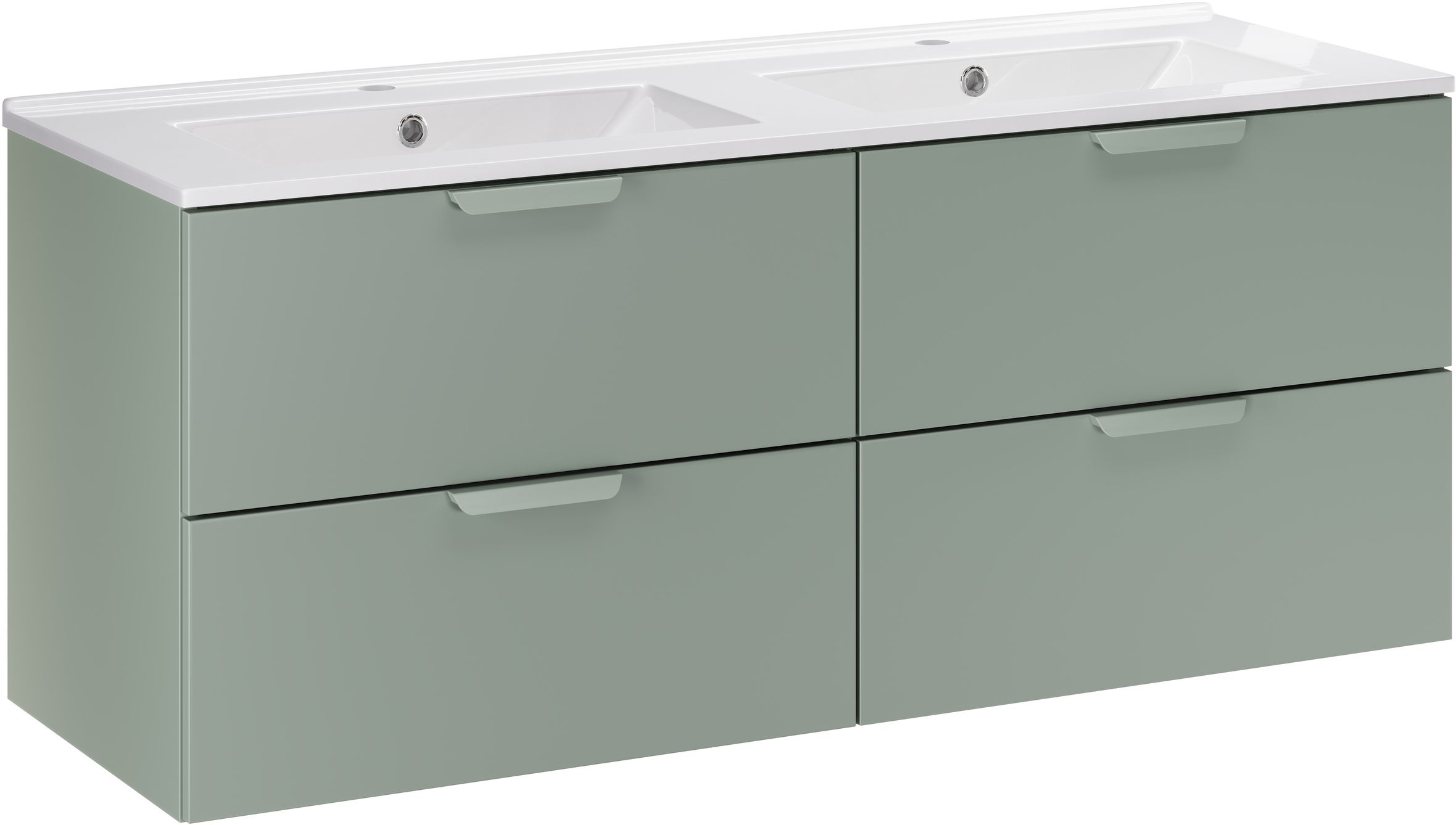 Darmowa Dostawa - Umywalka z szafką 120 cm zieloną Comad Aster Green SETASG120CMLAVA