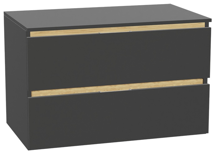 Darmowa Dostawa - Szafka z blatem 80x46.5x51.2 cm podumywalkowa wisząca szara-dąb Excellent Tuto 2.0 MLEX2172K80011GGRGR