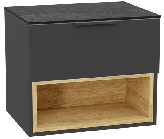 Darmowa Dostawa - Szafka z blatem 60x46.5x51.2 cm podumywalkowa wisząca grafitowa-szara-dąb Excellent Tuto 2.0 MLEX2171K6002MAGRGR