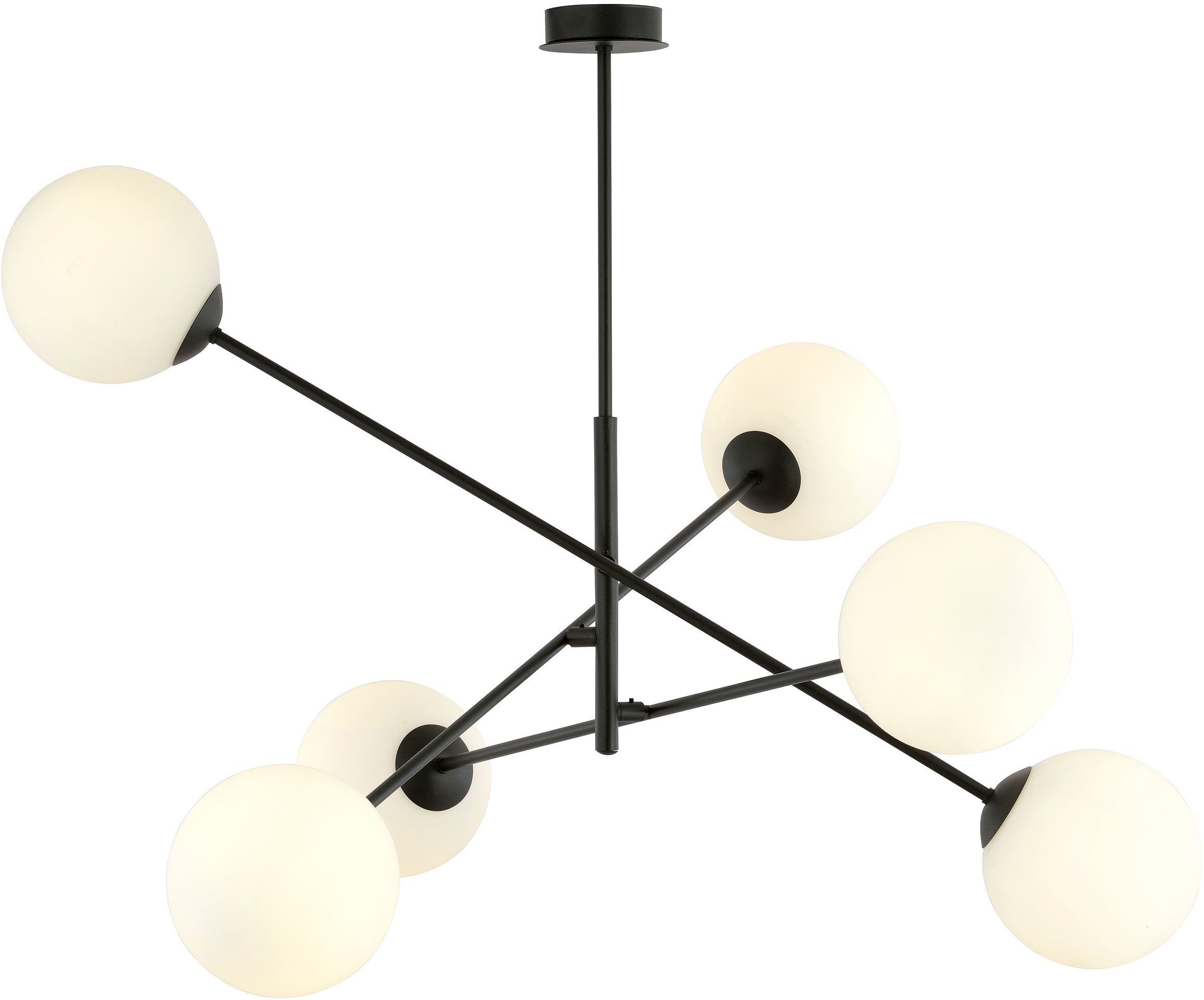 Darmowa Dostawa - Lampa podsufitowa 6x10 W biała-czarna Emibig Linear 11696