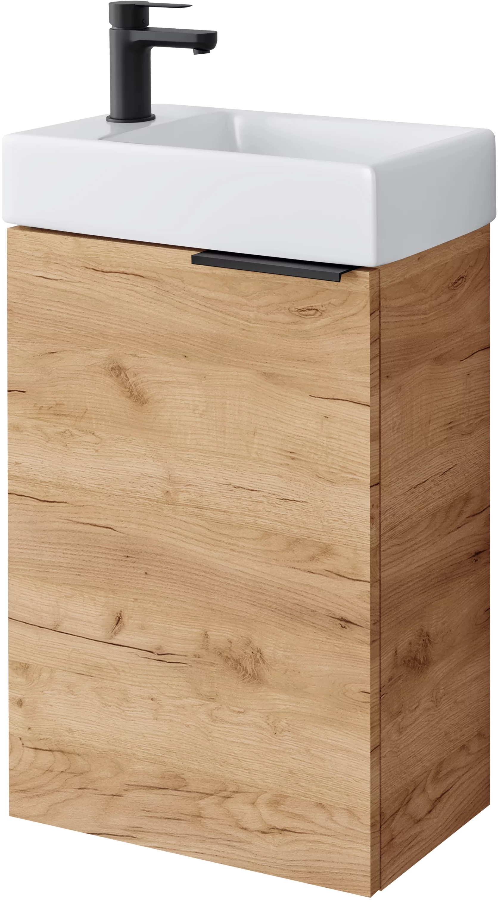 Darmowa Dostawa - Umywalka z szafką i uchwytami 40.5 cm dąb Uptrend Fika 003SU4005TR41355