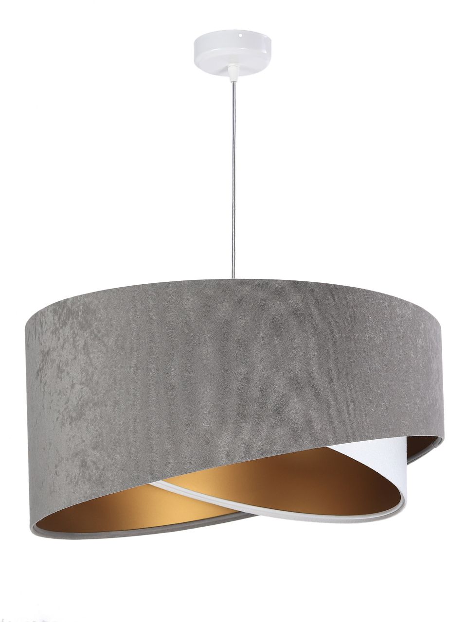 Darmowa Dostawa - Lampa wisząca 1x60 W biała-złota-szary/popielaty BPS Koncept Galaxy 060024