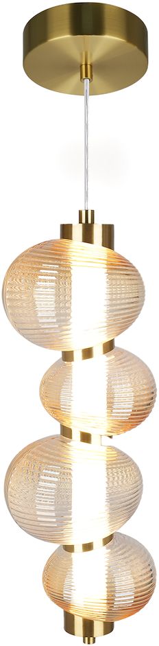 Darmowa Dostawa - Lampa wisząca 1x17 W złota Milagro Bolla ML1422