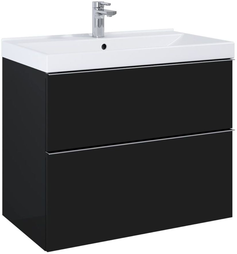 Darmowa Dostawa - Szafka 80x44.9x63.5 cm podumywalkowa wisząca czarna Elita Look RE010801027160