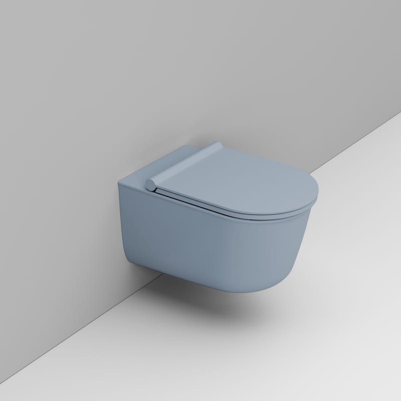 Darmowa Dostawa - Miska WC wisząca bez kołnierza niebieski Ceramica Dolomite Mayka D482571