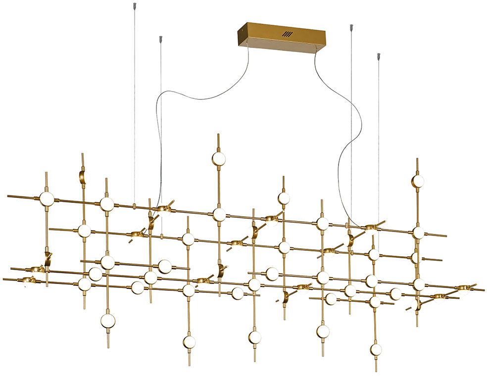 Darmowa Dostawa - Lampa wisząca x132 W biała-złota Italux Provenza MD1800106755AGD