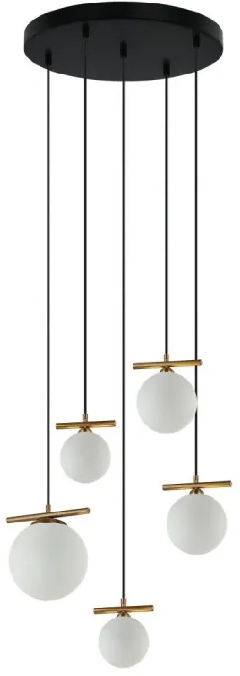 Darmowa Dostawa - Lampa wisząca 5x65 W złota Italux Merseta PND463325ABROW