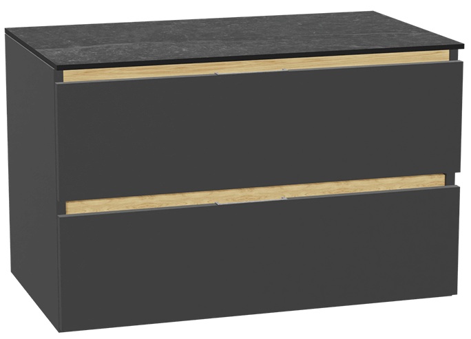 Darmowa Dostawa - Szafka z blatem 80x46.5x51.2 cm podumywalkowa wisząca grafitowa-szara-dąb Excellent Tuto 2.0 MLEX2172K8001MAGRGR