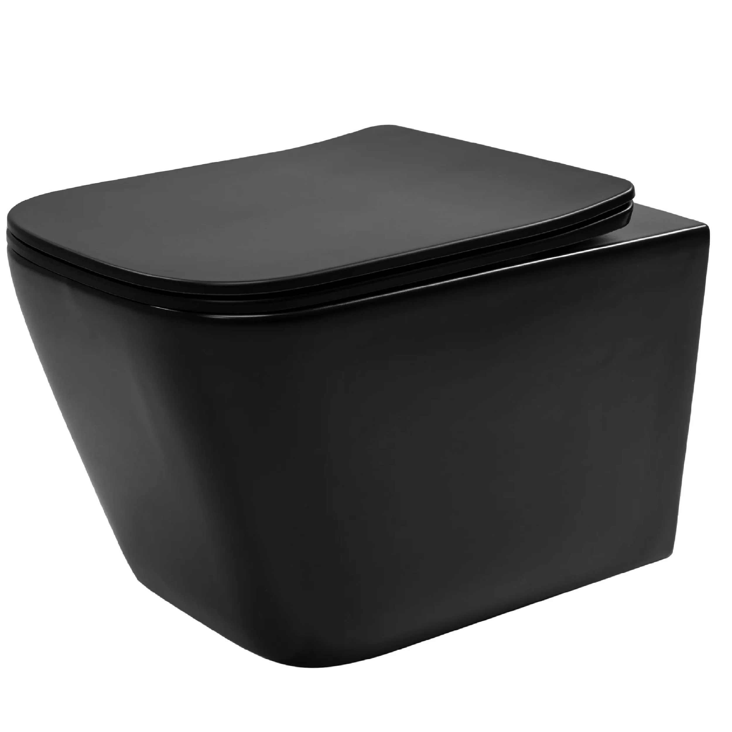 Darmowa Dostawa - Miska WC z deską wolnoopadającą wisząca bez kołnierza czarny Rea Julio REAC6550