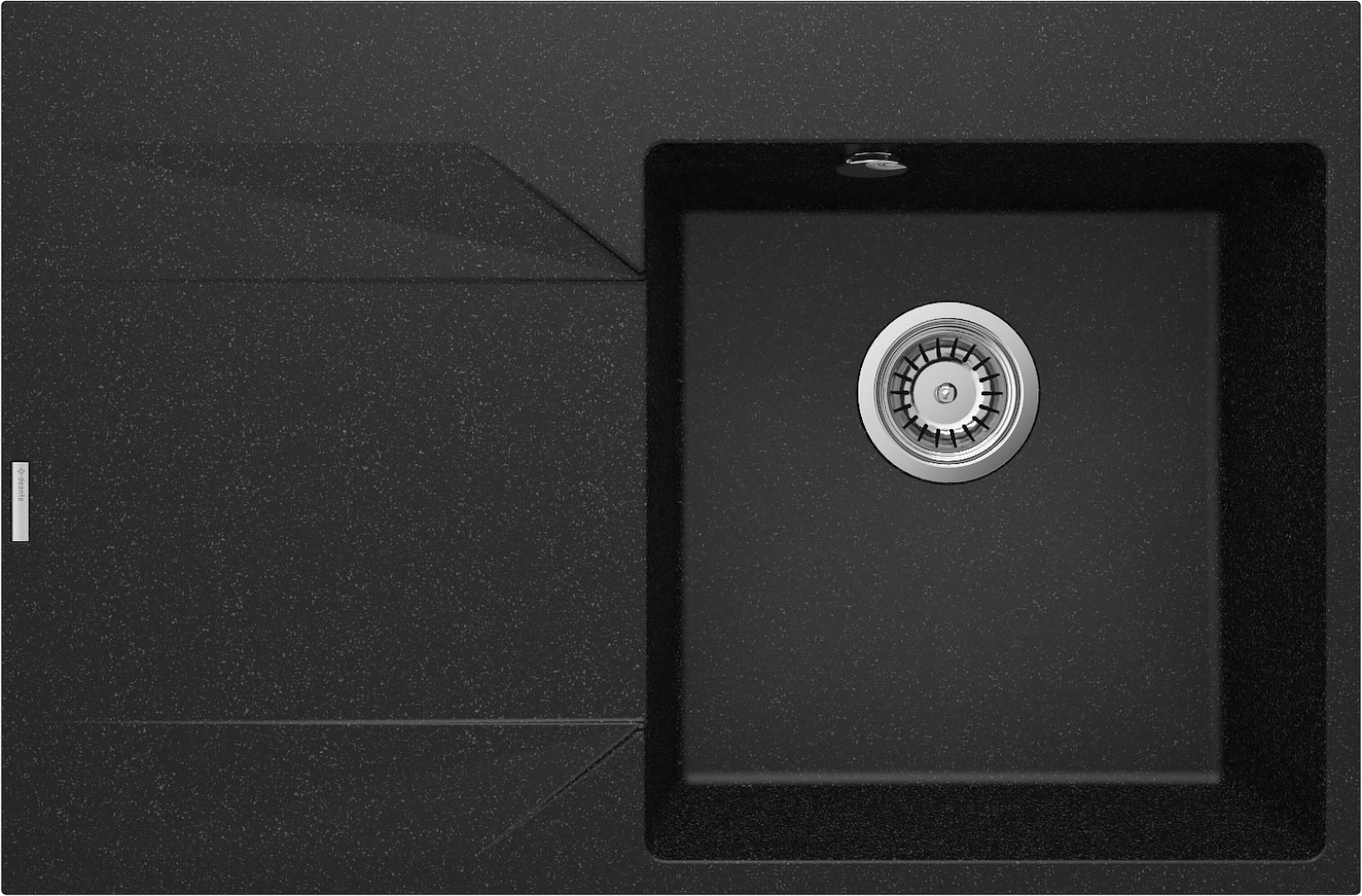 Darmowa Dostawa - Zlewozmywak granitowy 76x50 cm szary/grafitowy/onyx Deante Evora ZQJ211L