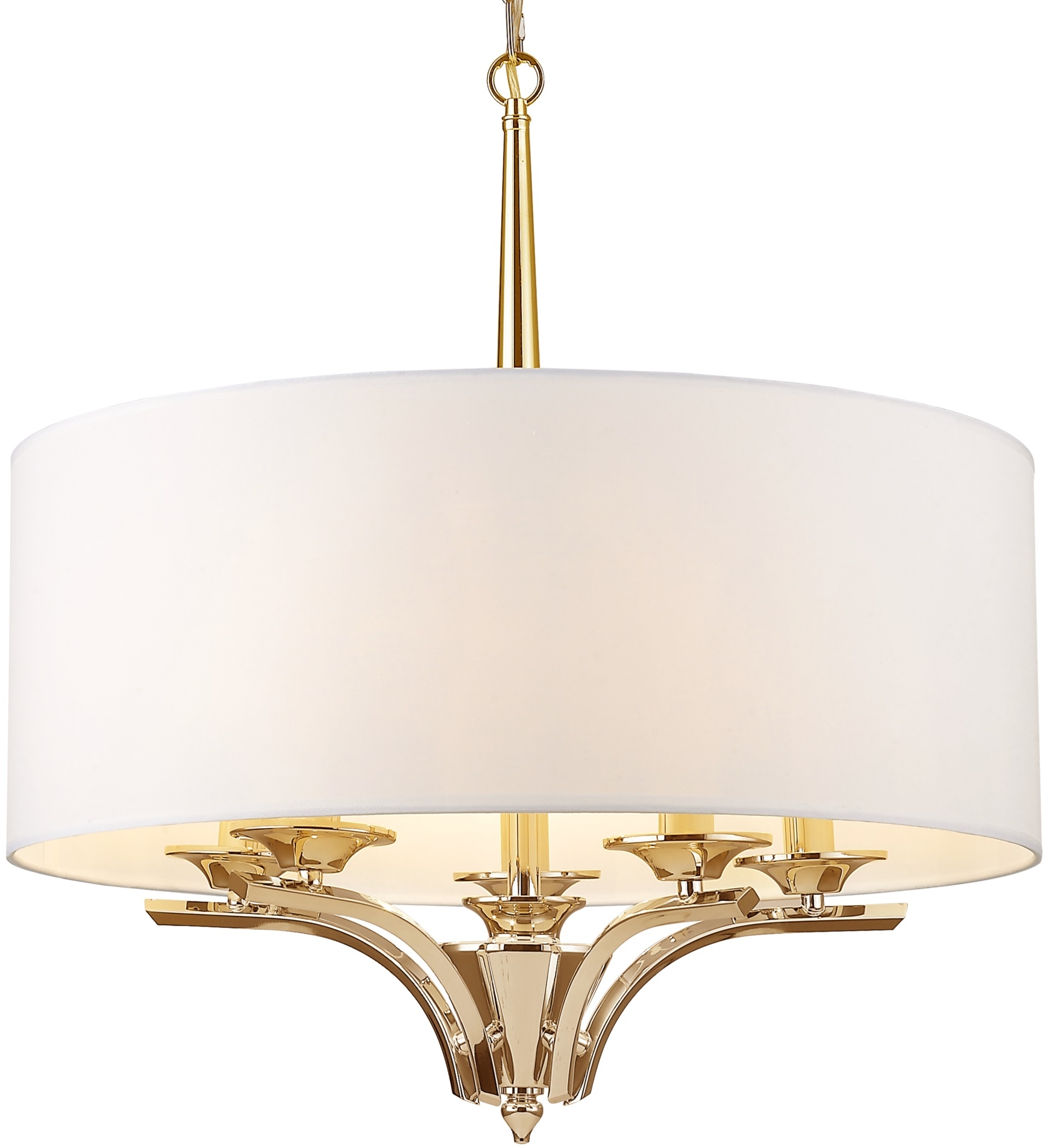 Darmowa Dostawa - Lampa wisząca 5x40 W biała-złota CosmoLight Atlanta P05797AUWH