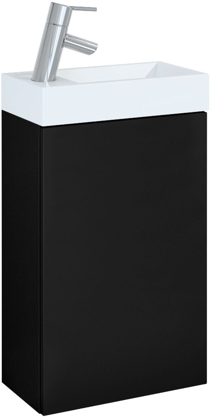 Darmowa Dostawa - Umywalka z szafką 40.2 cm czarną Elita Young Basic RE168996007160