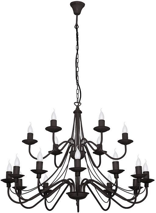 Darmowa Dostawa - Lampa wisząca x10 W czarna Aldex Róża 397S1