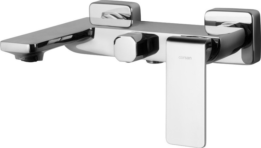 Darmowa Dostawa - Bateria wannowo-prysznicowa ścienna chrom Corsan Trino CMB7141CHTRINO
