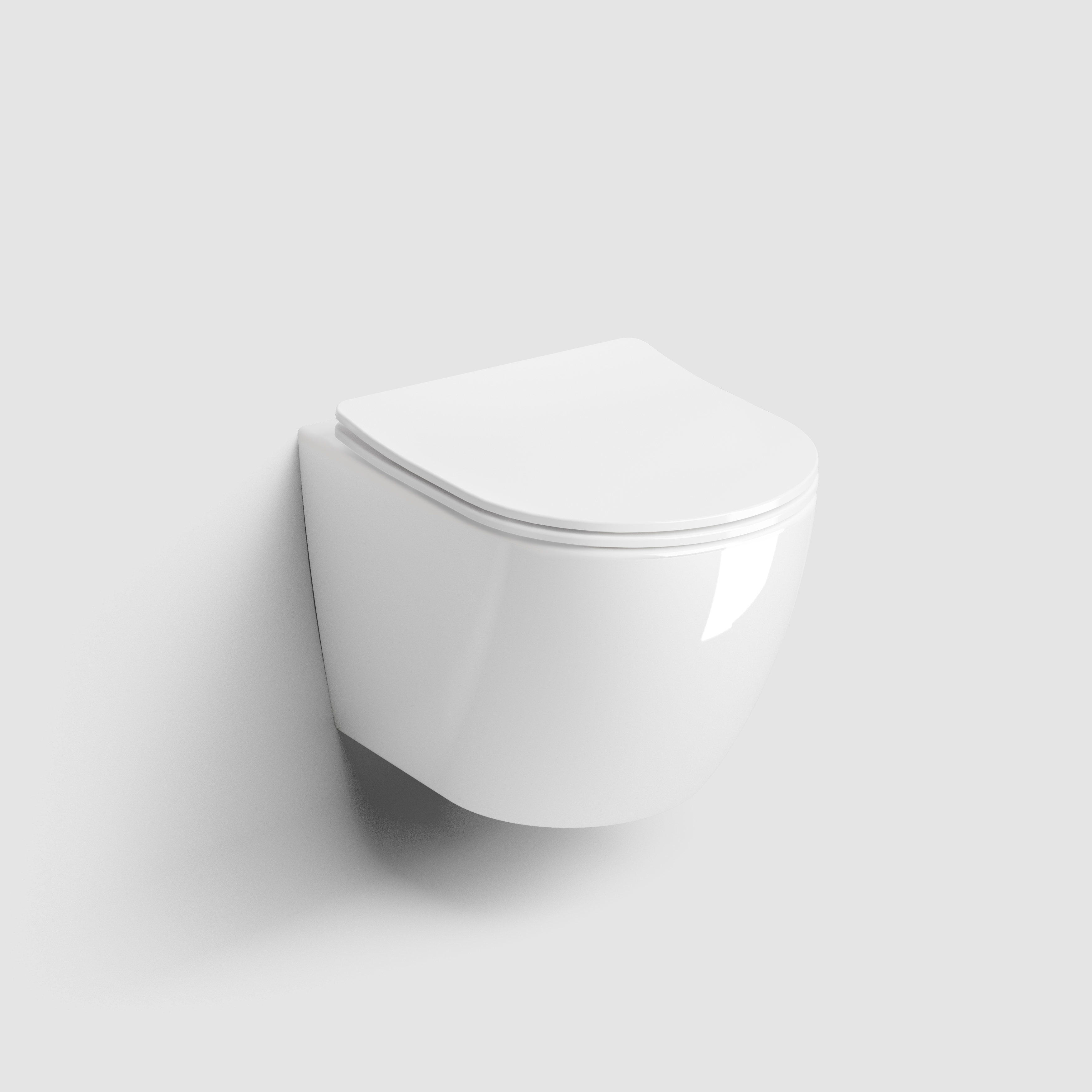 Darmowa Dostawa - Miska WC z deską wolnoopadającą wisząca bez kołnierza biały połysk Clou InBe IB040122102