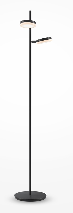 Darmowa Dostawa - Lampa stojąca 1x12 W czarna Maytoni Fad MOD070FLL12B3K