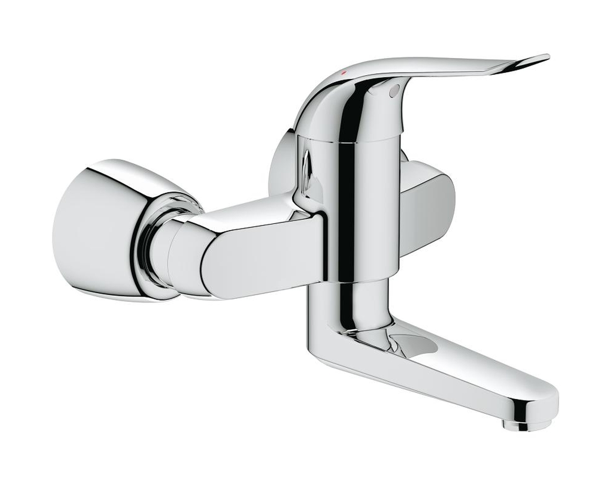 Darmowa Dostawa - Bateria umywalkowa ścienna starlight chrome Grohe Euroeco 32771000