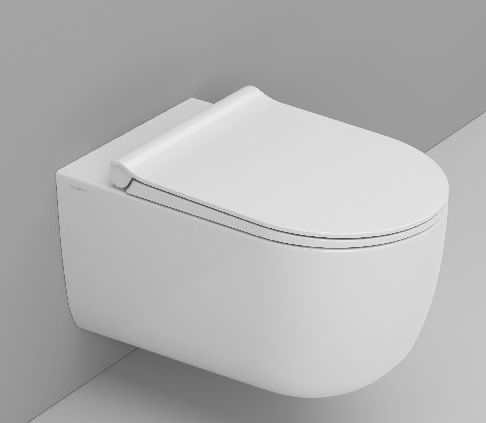 Darmowa Dostawa - Miska WC wisząca bez kołnierza ze spłukiwaniem wirowym biały mat Ceramica Dolomite Mirto Round D475741