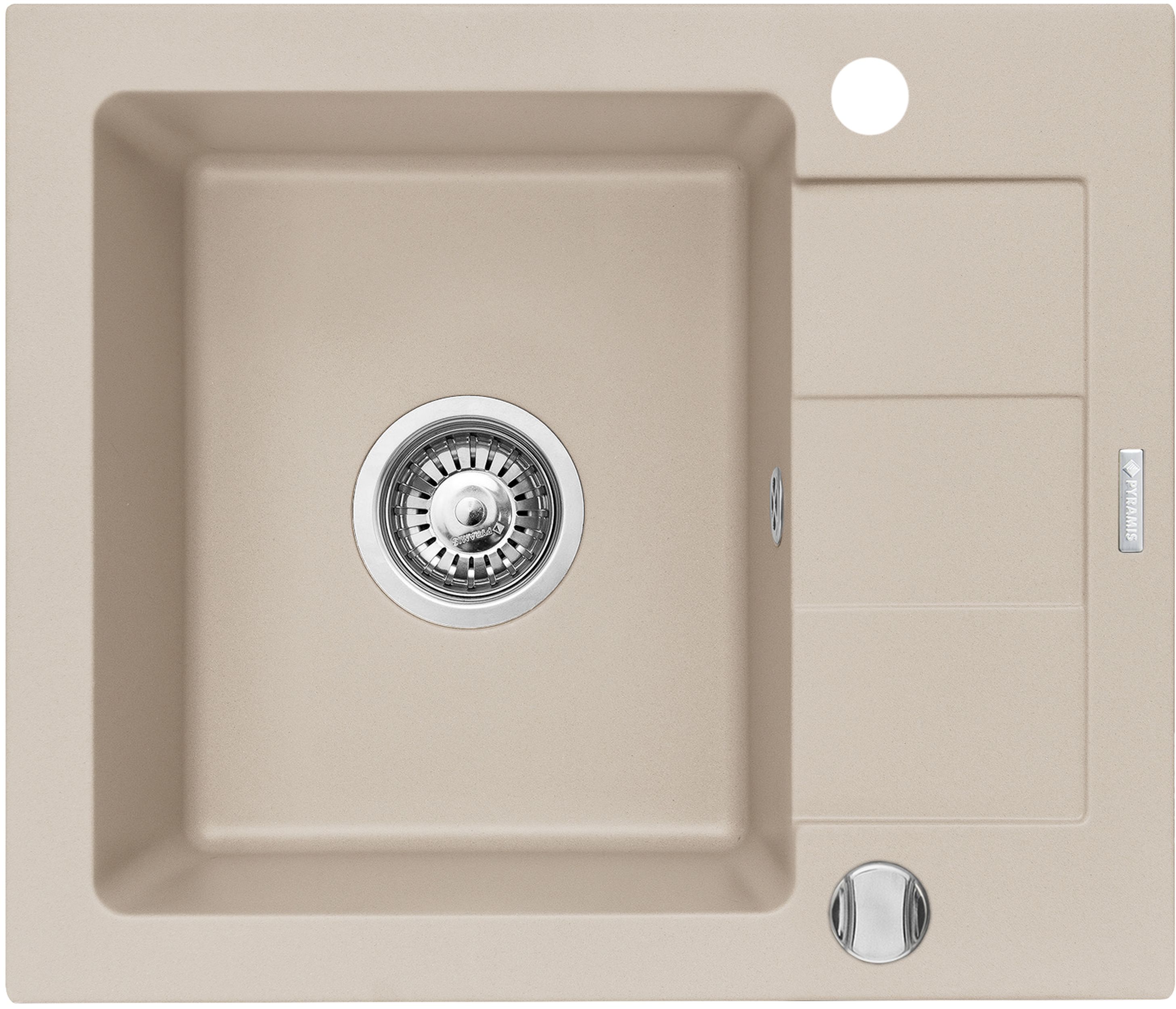 Darmowa Dostawa - Zlewozmywak granitowy 56x46 cm beżowy Pyramis Sparta Mini 070179312