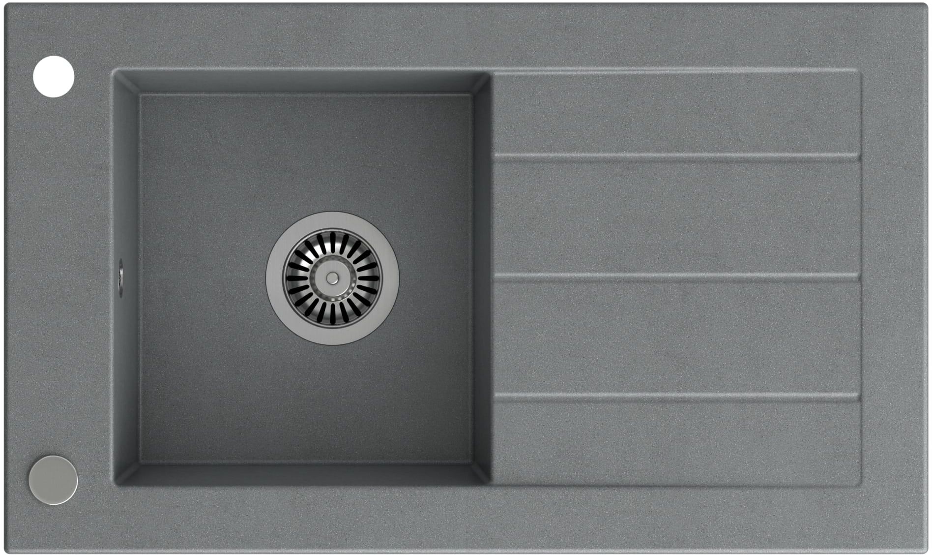 Darmowa Dostawa - Zlewozmywak GraniteQ 77.2x46 cm szary/grafitowy/onyx Quadron Will HCQW7846SZK