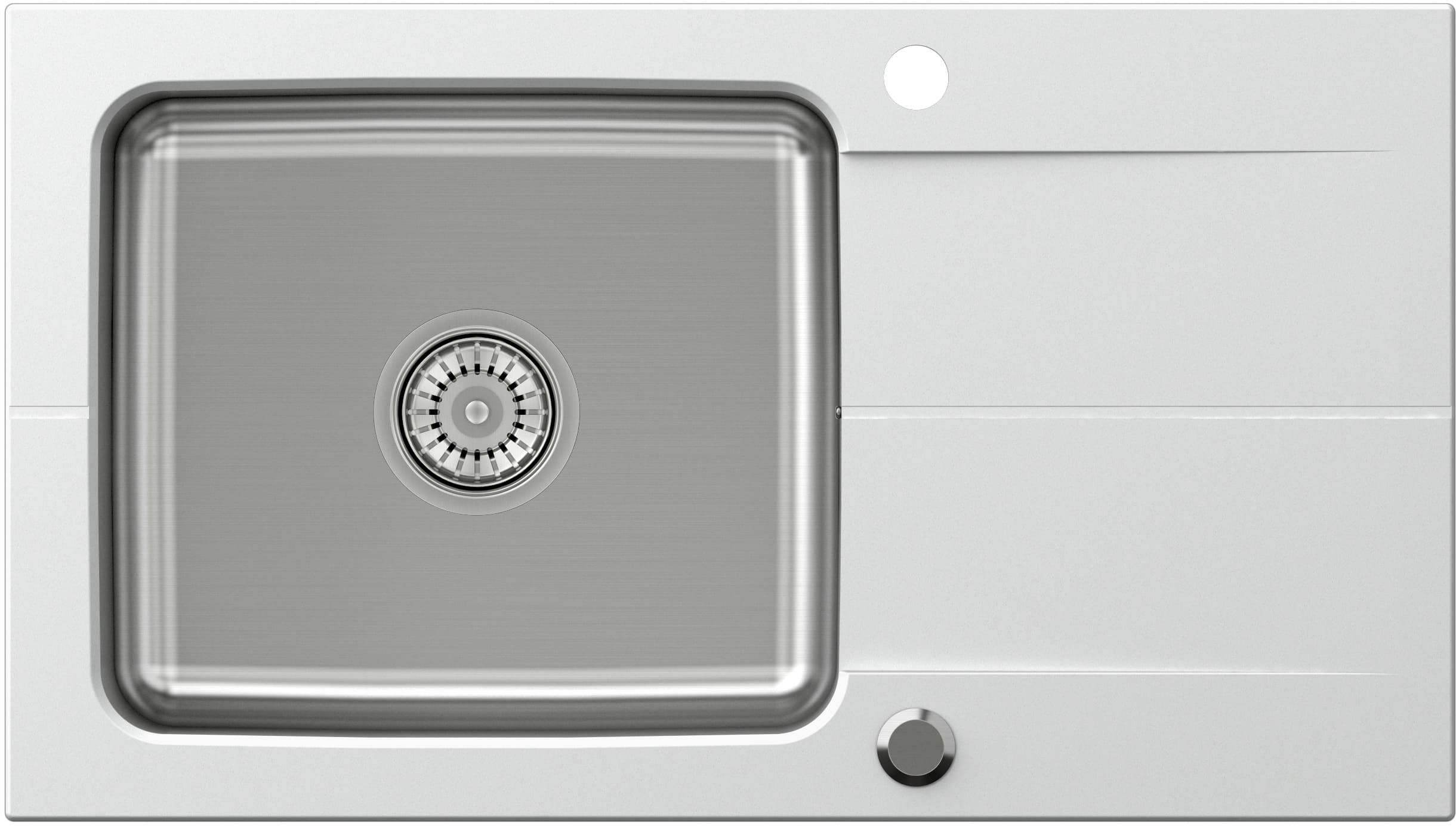 Darmowa Dostawa - Zlewozmywak granitowo-stalowy 78x44 cm Quadron Edward FUSE7844BI