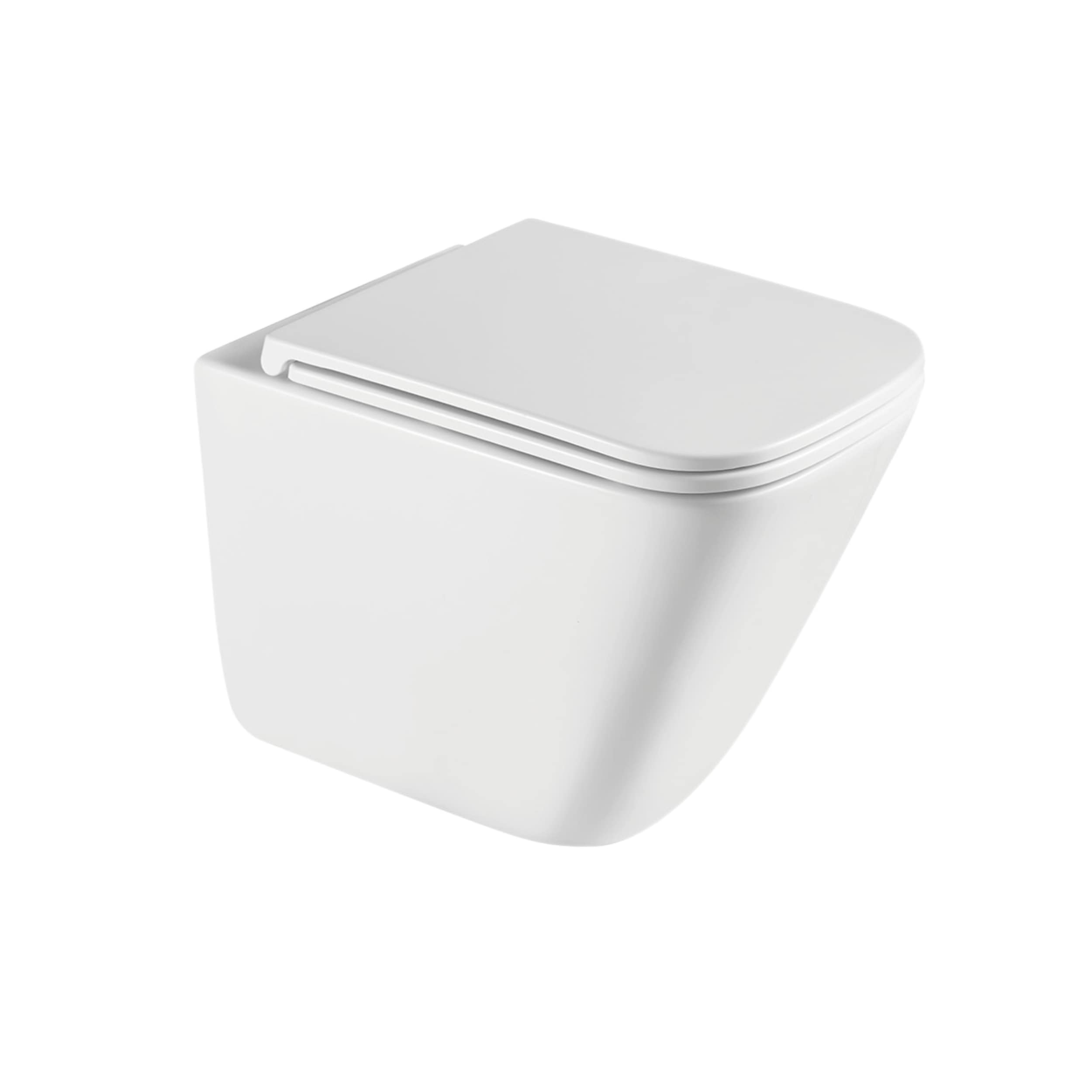 Darmowa Dostawa - Miska WC z deską wolnoopadającą wisząca bez kołnierza ze spłukiwaniem wirowym biały Invena Patras CE97001