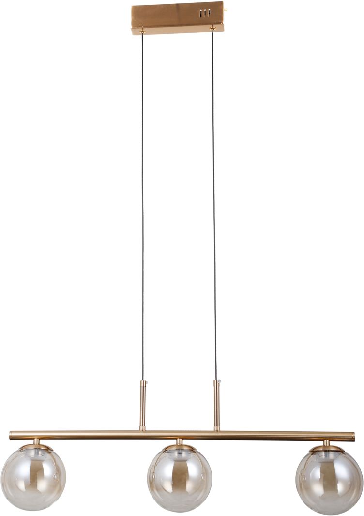 Darmowa Dostawa - Lampa wisząca 3x15 W złota Italux Velada PND343813HBR