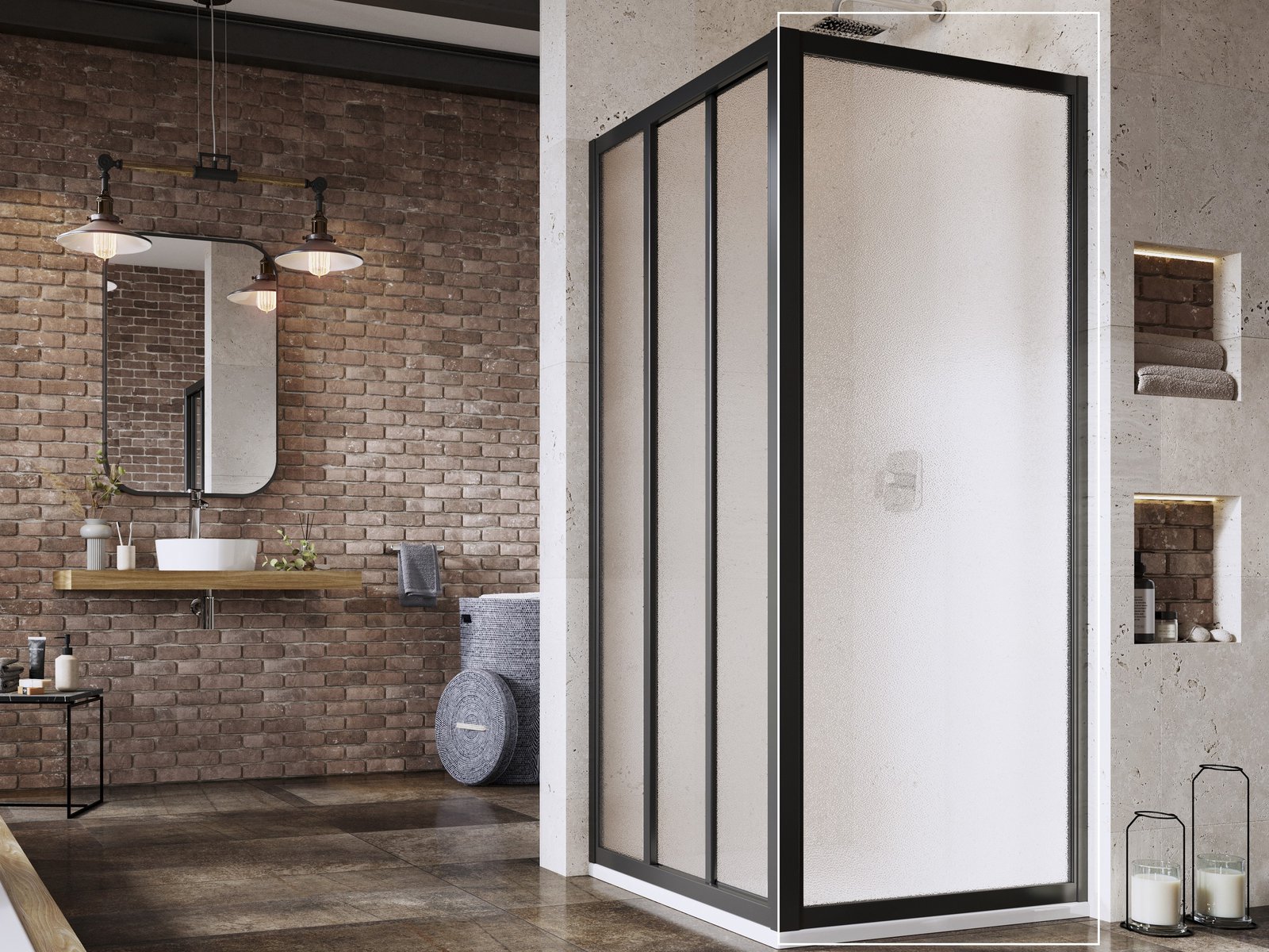 Darmowa Dostawa - Ścianka prysznicowa 90 cm czarny mat/ Ravak Supernova 940703R2ZG